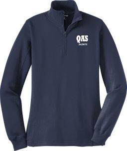 Sport-Tek Ladies 1/4-Zip Sweatshirt, True Navy